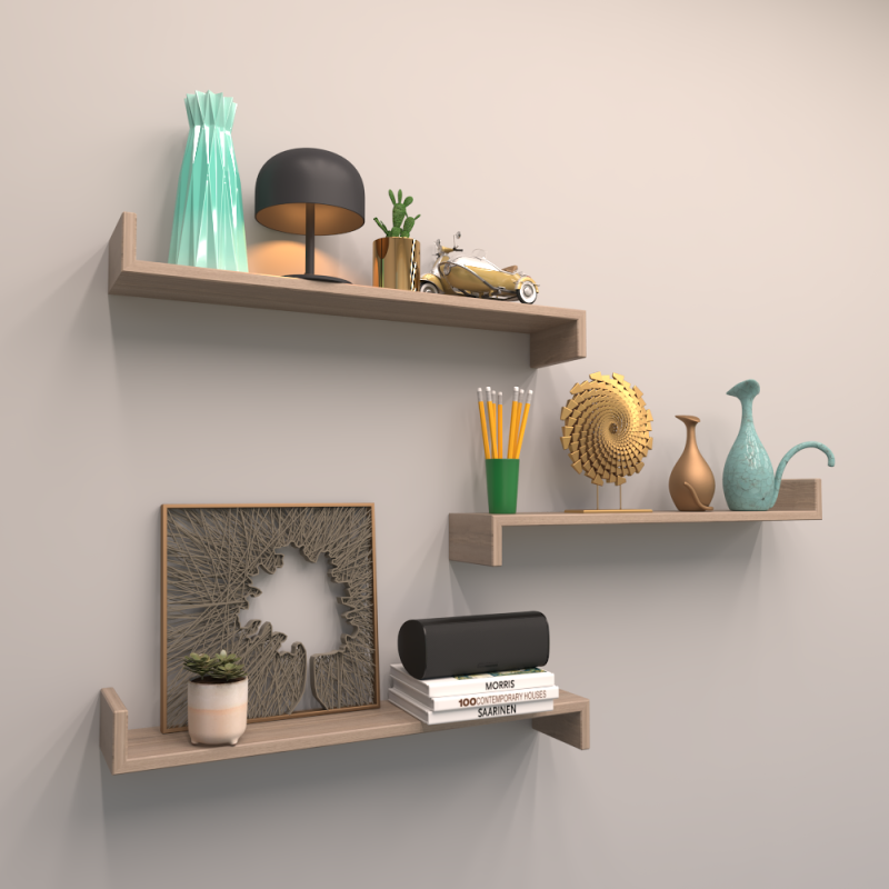 3 LÜ TENO DUVAR RAFI