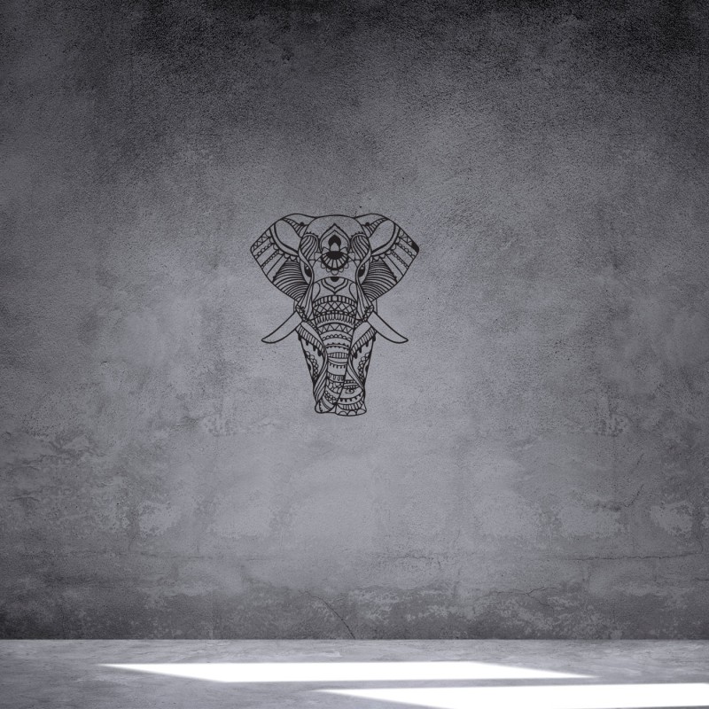 Rafkestir Fil Figürü Ahşap 30 x 50 Cm Mdf Dekoratif Dekor Duvar Tablo - Duvar Süsü