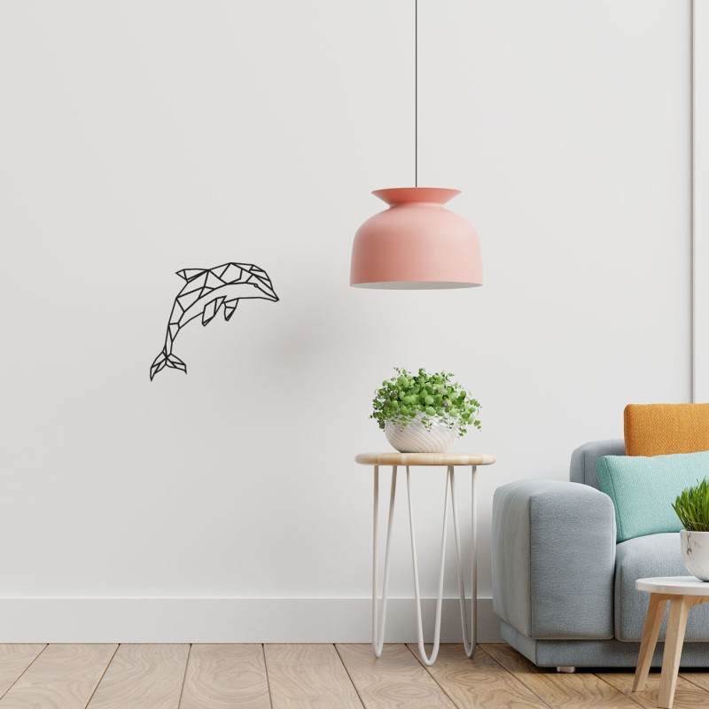 Rafkestir Yunus Figürü Ahşap 45 x 45 Cm Mdf Dekoratif Dekor Duvar Tablo - Duvar Süsü