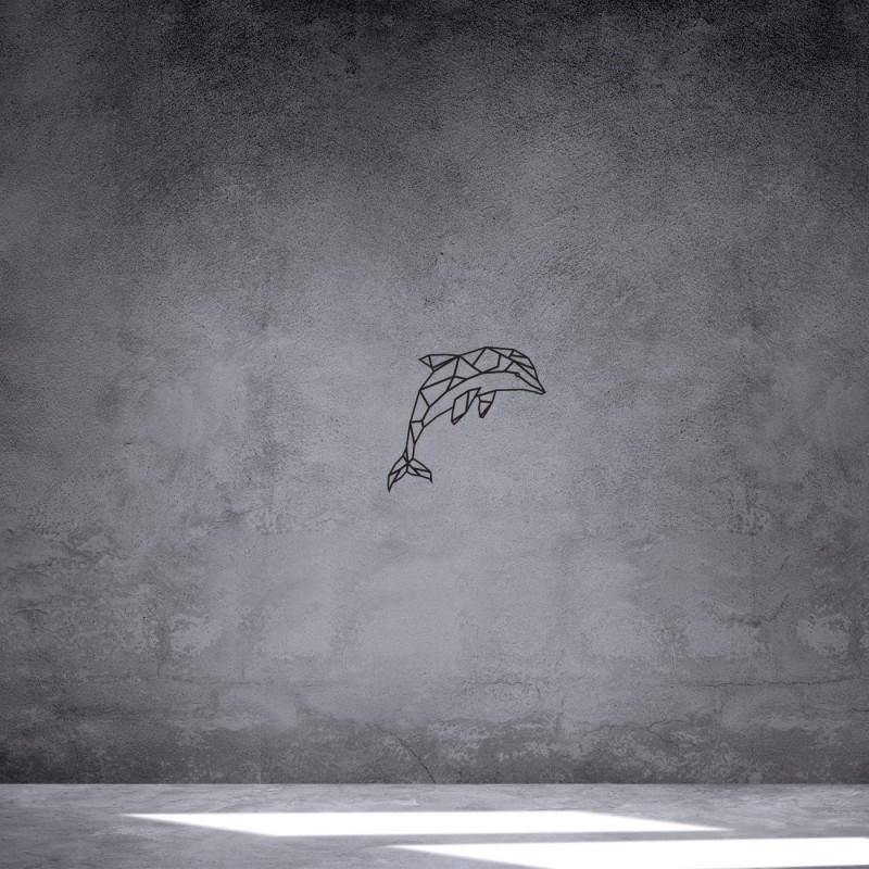 Rafkestir Yunus Figürü Ahşap 45 x 45 Cm Mdf Dekoratif Dekor Duvar Tablo - Duvar Süsü