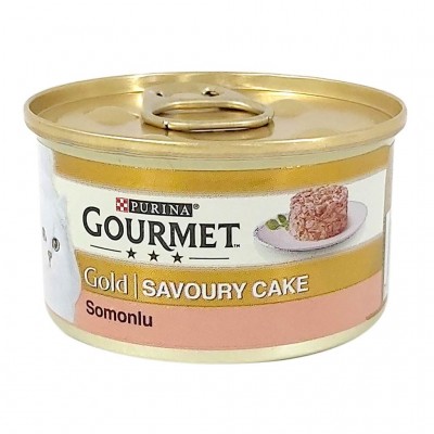 Purina Gourmet Gold Savoury Cake Somonlu 85gr