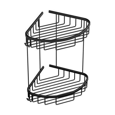 Duxxa 2 Li Oval Siyah Şampuanlık  19 X 19