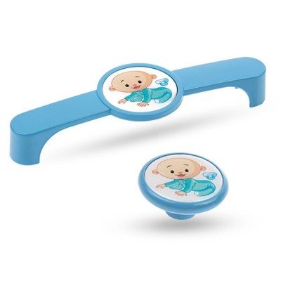 Fede Plastik Bebek Mavisi Mobilya Kulp