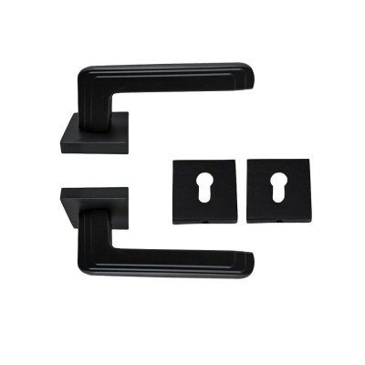 Nobel Bulut Siyah Kare Rozetli Kapı Kolu