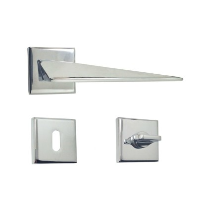 Nobel Bursa Krom Kare Rozetli Kapı Kolu